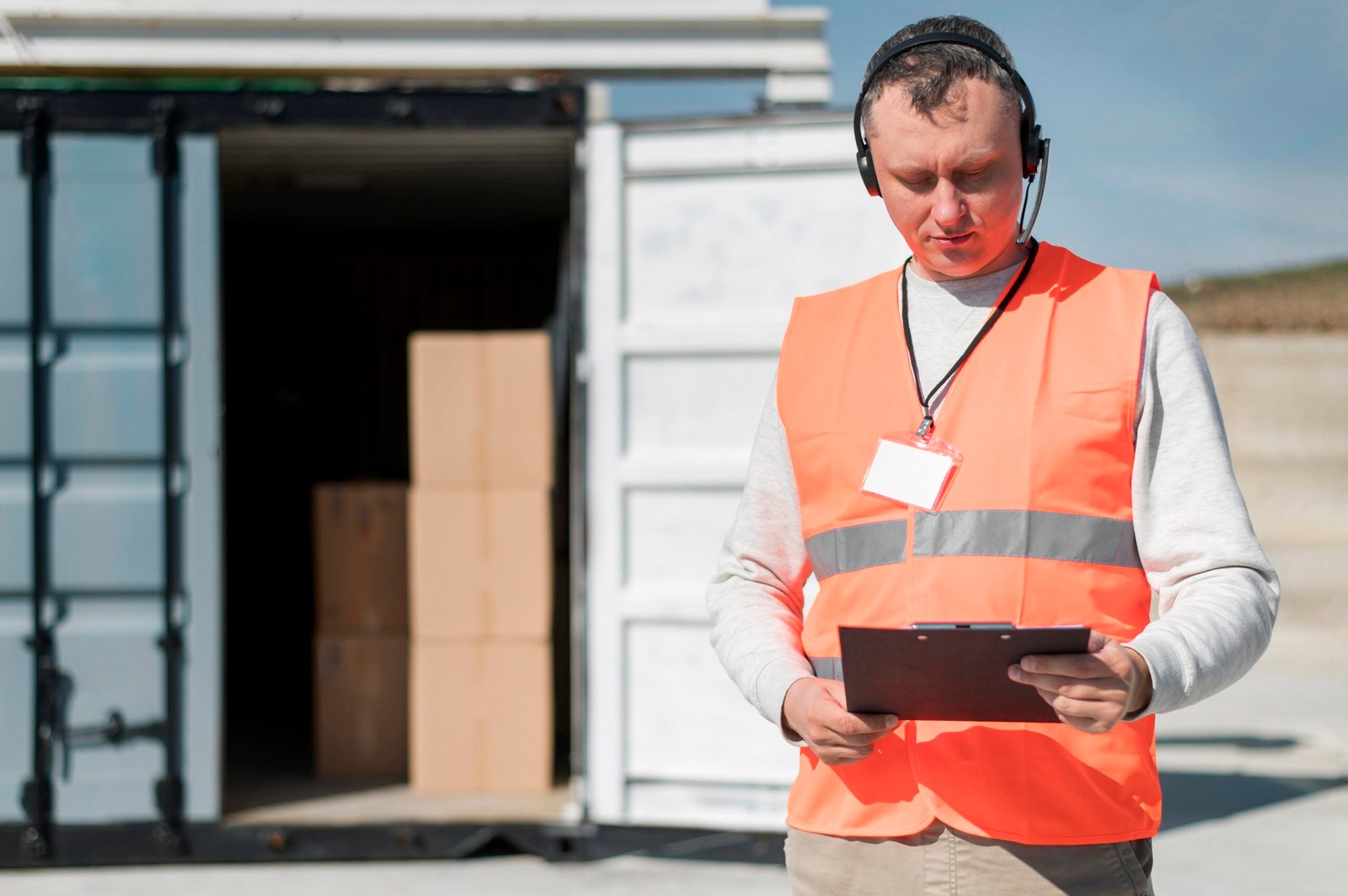 medium shot man working outdoors